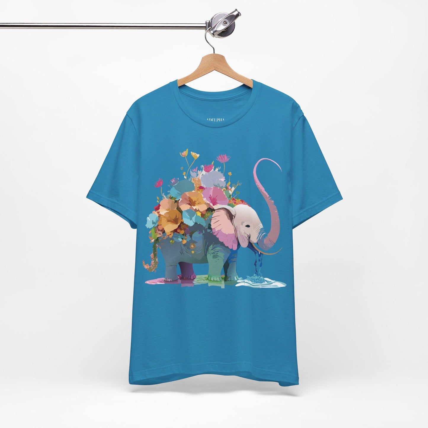 Elephant Graphic T Shirt Unisex Vintage Inspired Art Tee Adelpha Short Sleeve Artwork
