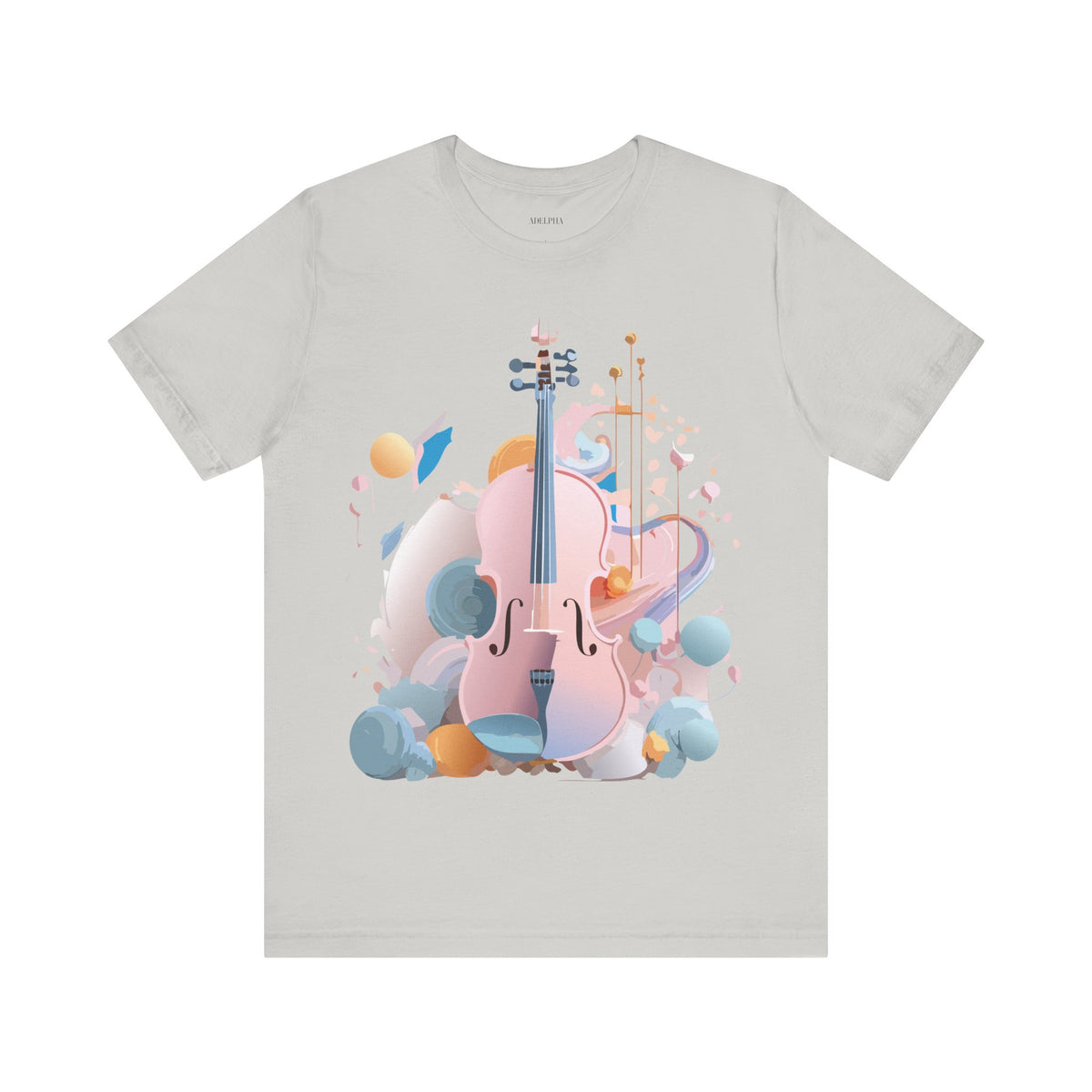 Music Graphic Unisex Cotton Bella+Canvas Tee with Art Design m127