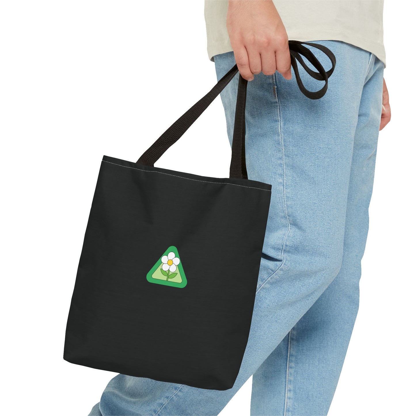 ECO BLACK COLOR CANVAS BAG HIGH-QUALITY 100% SPUN POLYESTER 3 SIZES BAG-E5