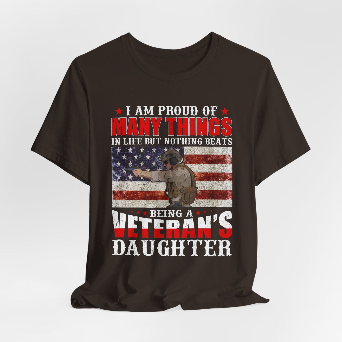 Army Veteran Patriotic Graphic Design Unisex Cotton T-Shirt v28