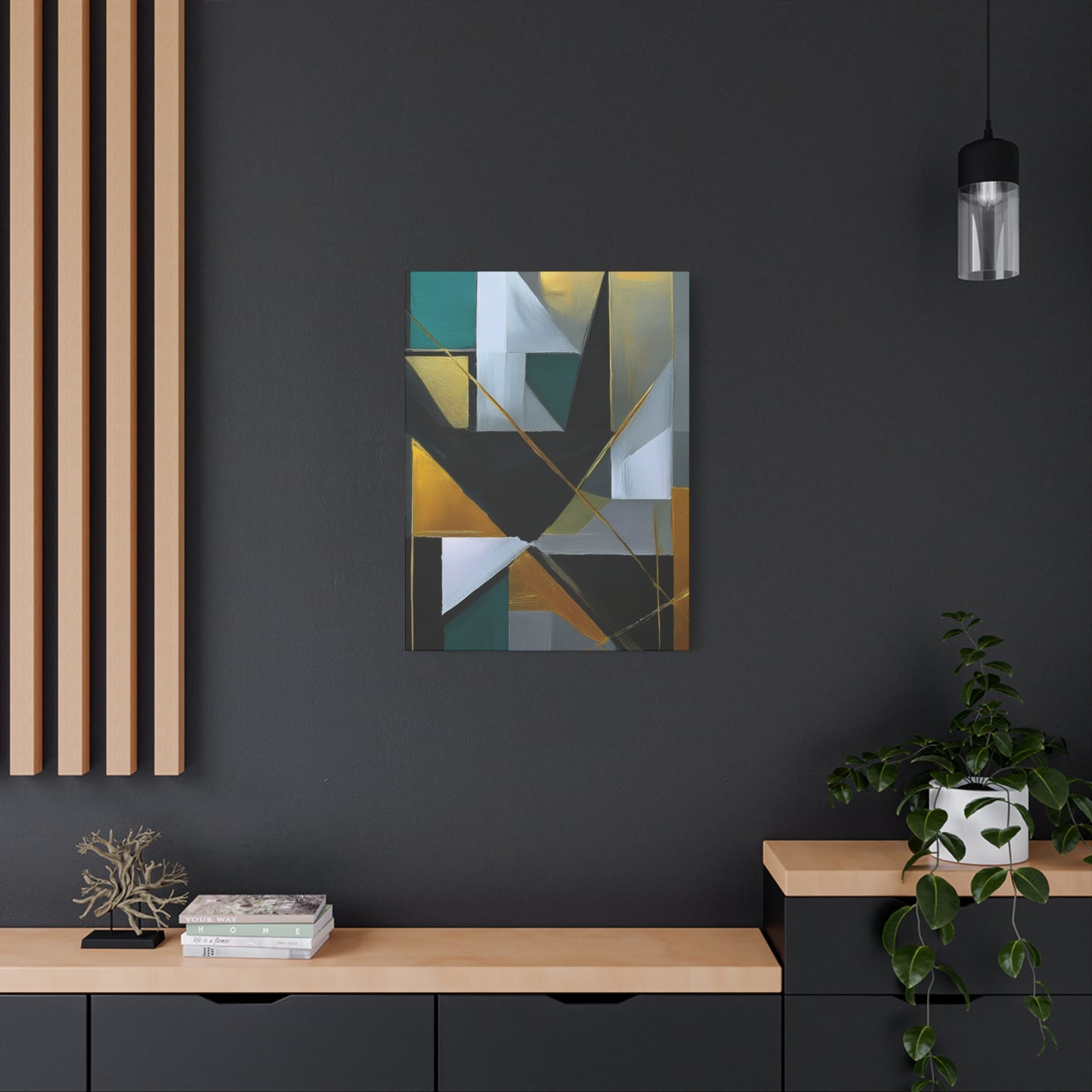 Abstract Geometric Painting Print Canvas 20x24,20x30,24x30 24x32,24x36,30x40 32x48,36x48,40x60 Pine-Wood Inner Frame ABS-77