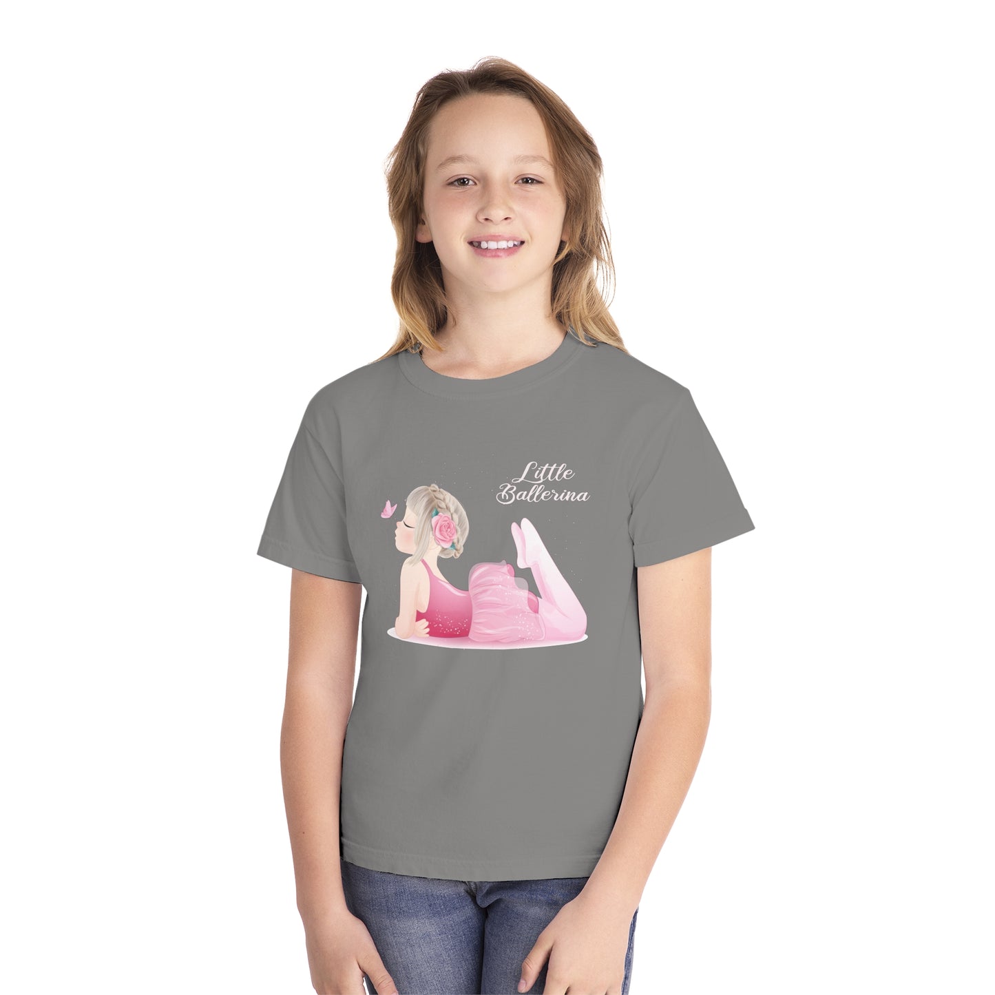 Youth Tee Shirt with Little Ballerina