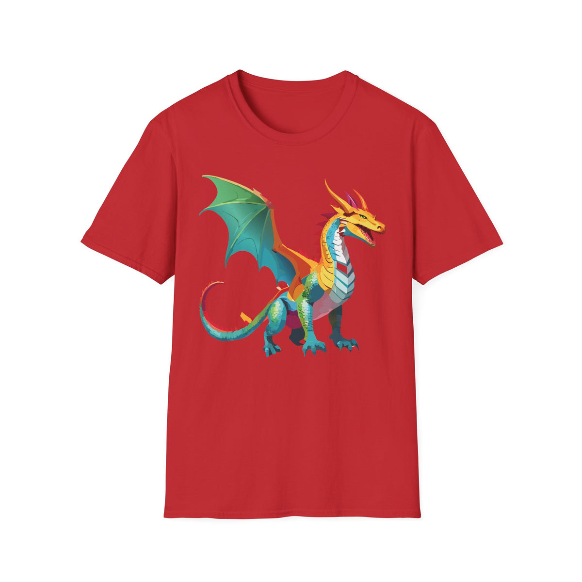 Dragon Graphic Tee Gildan Unisex 100 Cotton Tee Shirt with Animals m17