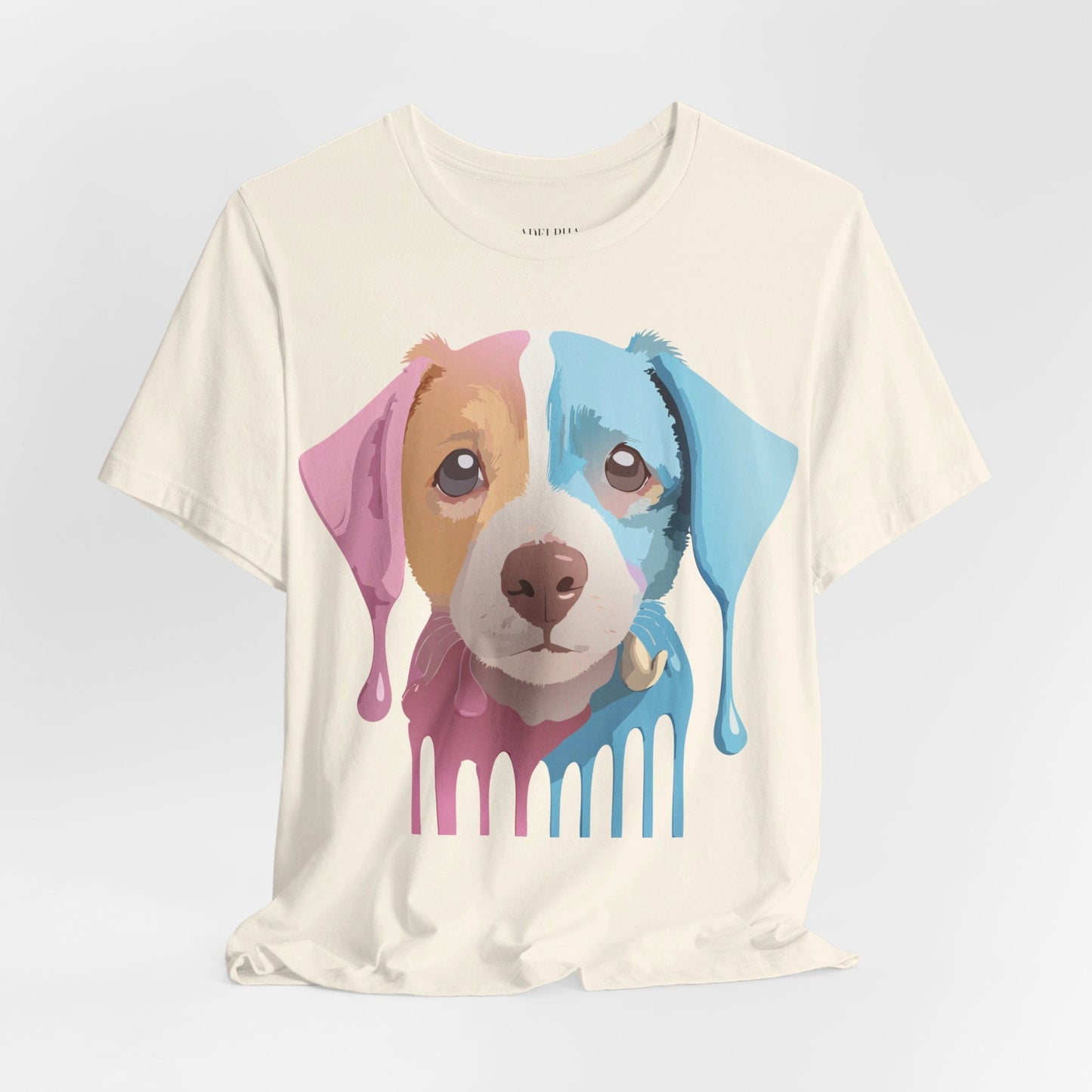 Unisex Dog Graphic Tee With Vintage Inspired Artwork By Adelpha Short Sleeve Casual Shirt