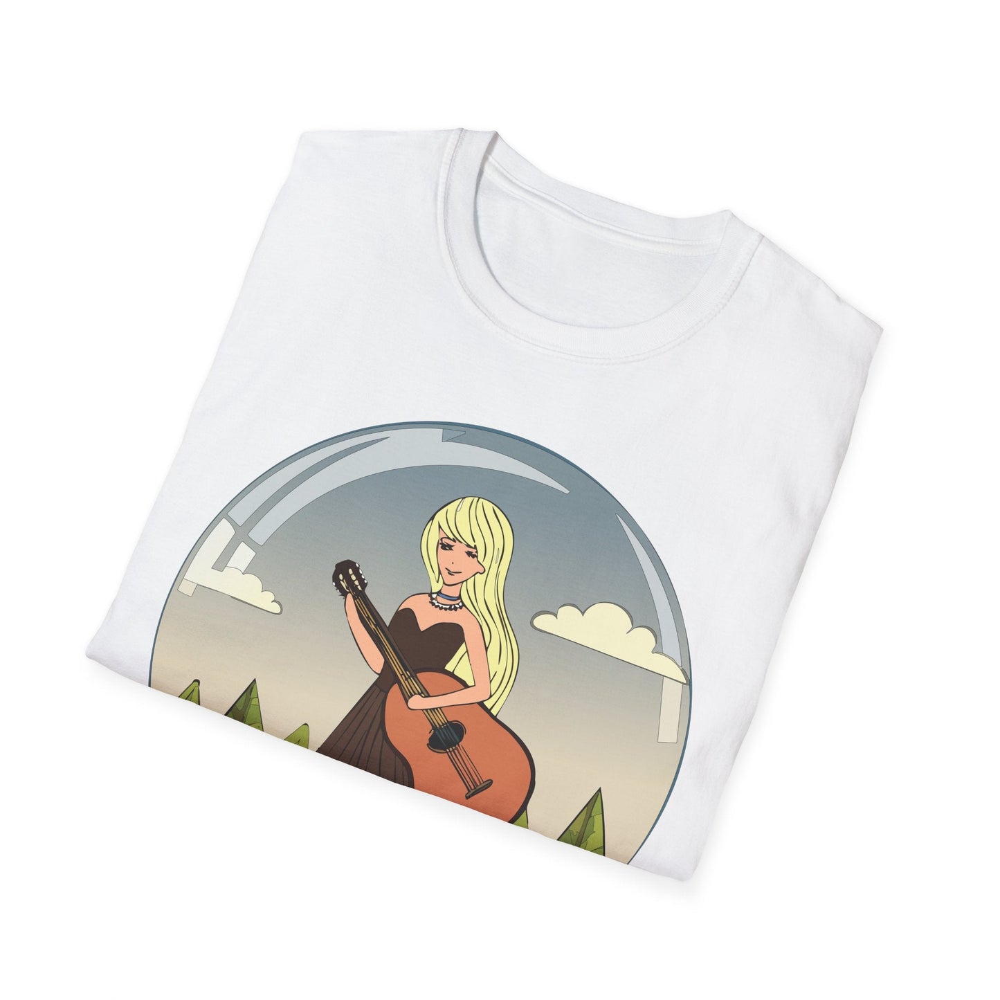 Womens Graphic T Shirt Art Design Tee Softstyle 100 Percent Ring Spun Cotton Short Sleeve