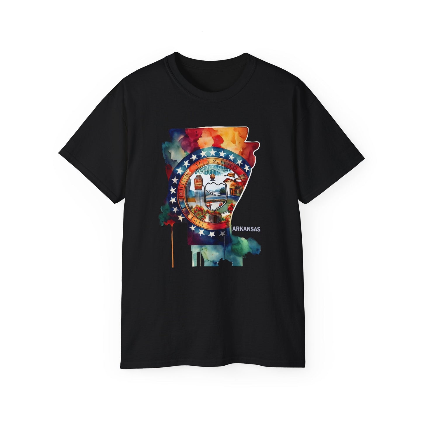 Arkansas Graphic Unisex Cotton T‑Shirt 1