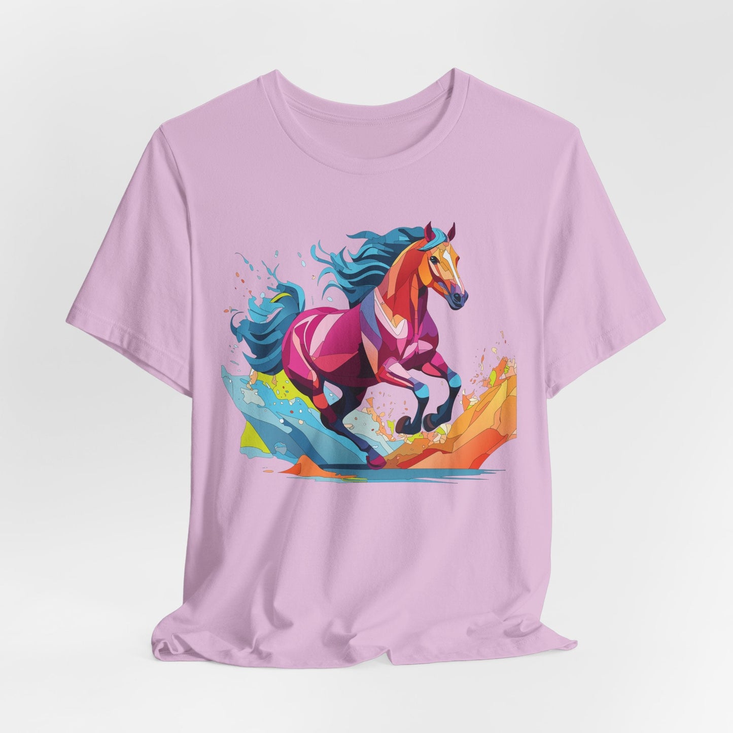 Unisex Animal Tee Shirt With Wild Animals Art Design Short Sleeve Casual Wear Everyday