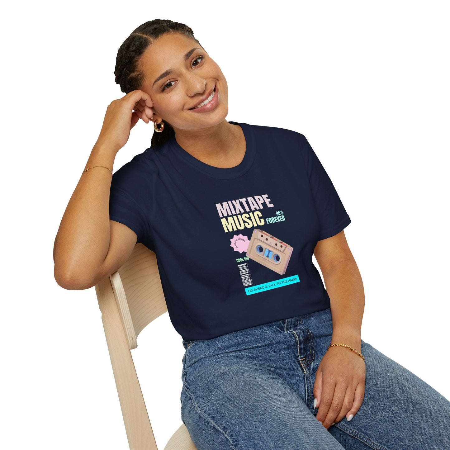 Mixtape Music T-Shirt Unisex Cotton Retro Cassette Graphic Tee