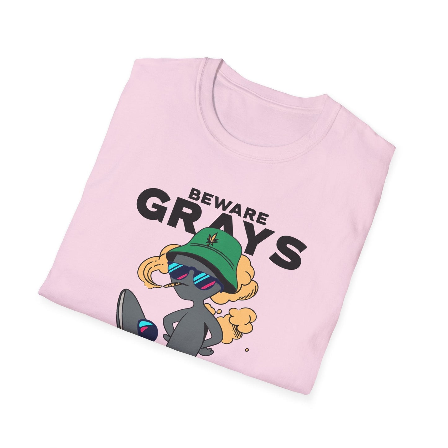 Funny Aliens UFO Graphic Unisex Cotton T-Shirt  18