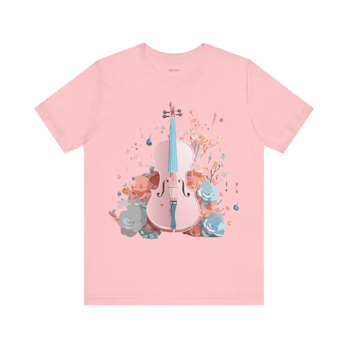 Music Graphic Unisex Cotton Bella+Canvas Tee with Art Design m125