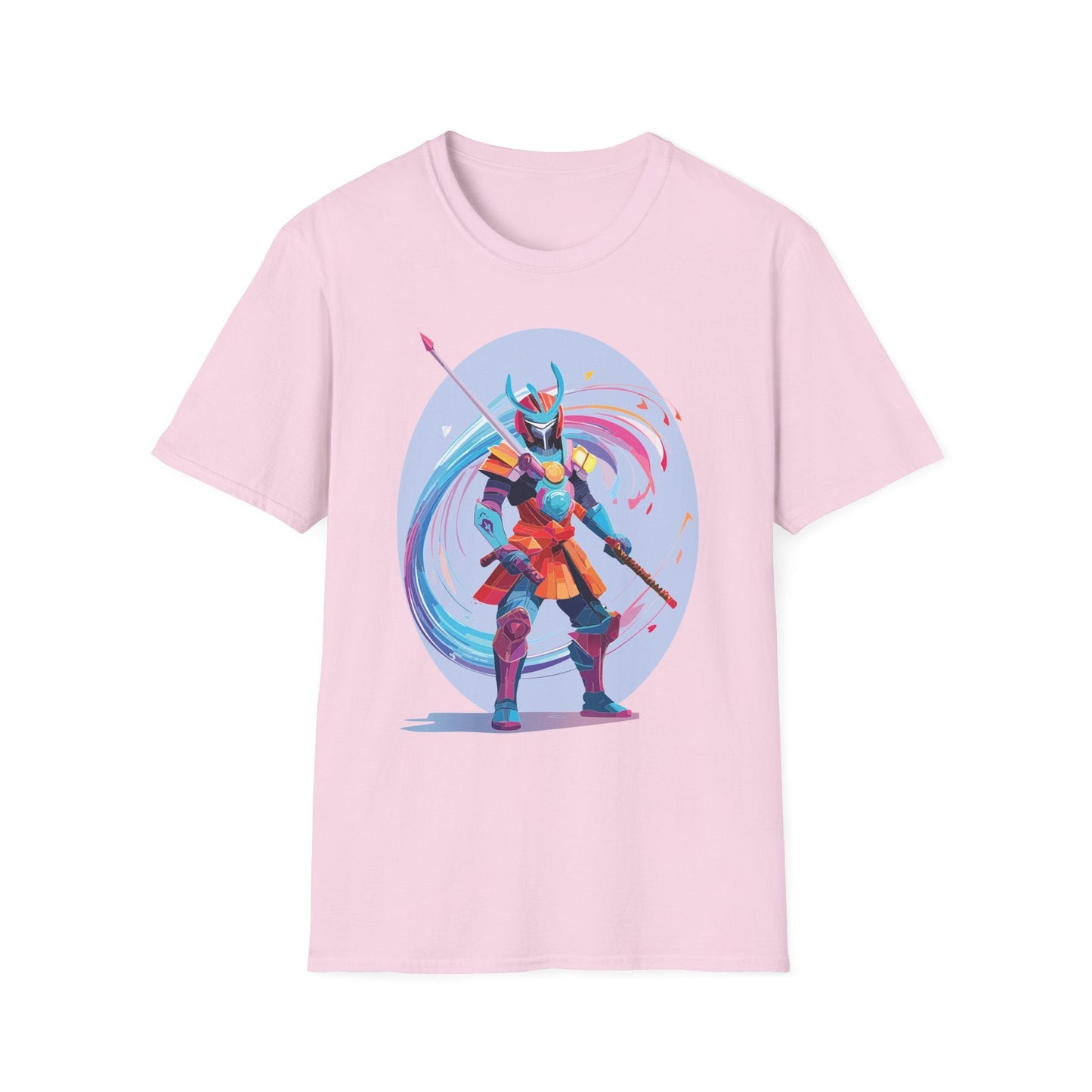 Samurai Shirt Unisex Gildan Softstyle Tee 100 Percent Ring Spun Cotton Samurai Design
