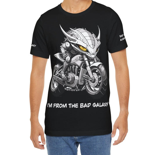 Alien Tee Shirt From Bad Galaxy 100 Percent Cotton Eco Friendly Inks Made In USA