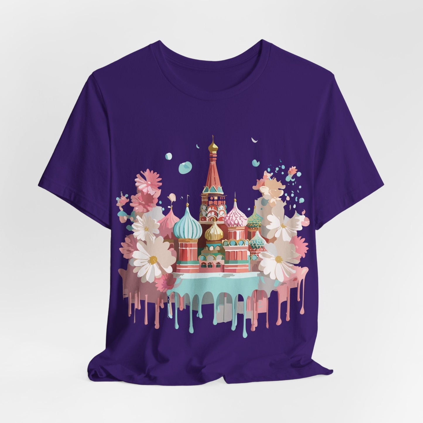 Unisex Moscow Tourist Shirt Graphic Tee by Adelpha Vintage Inspired Art Design Premium Quality
