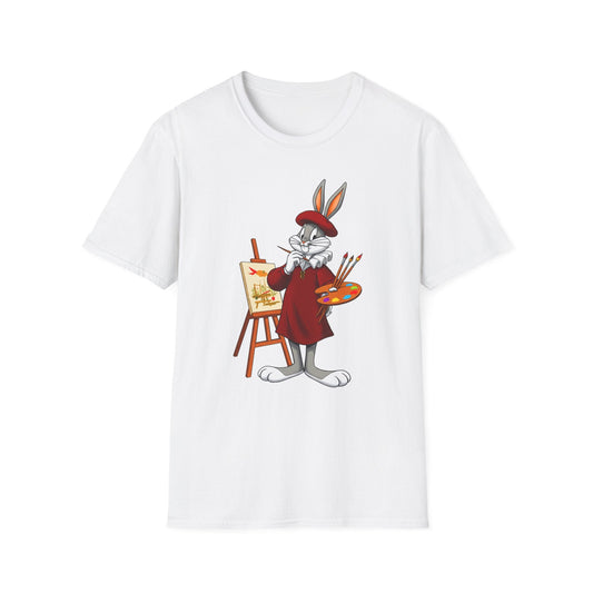 Cartoon Bunny Graphic Unisex Cotton Animal Animation Artwork Design Tee 8