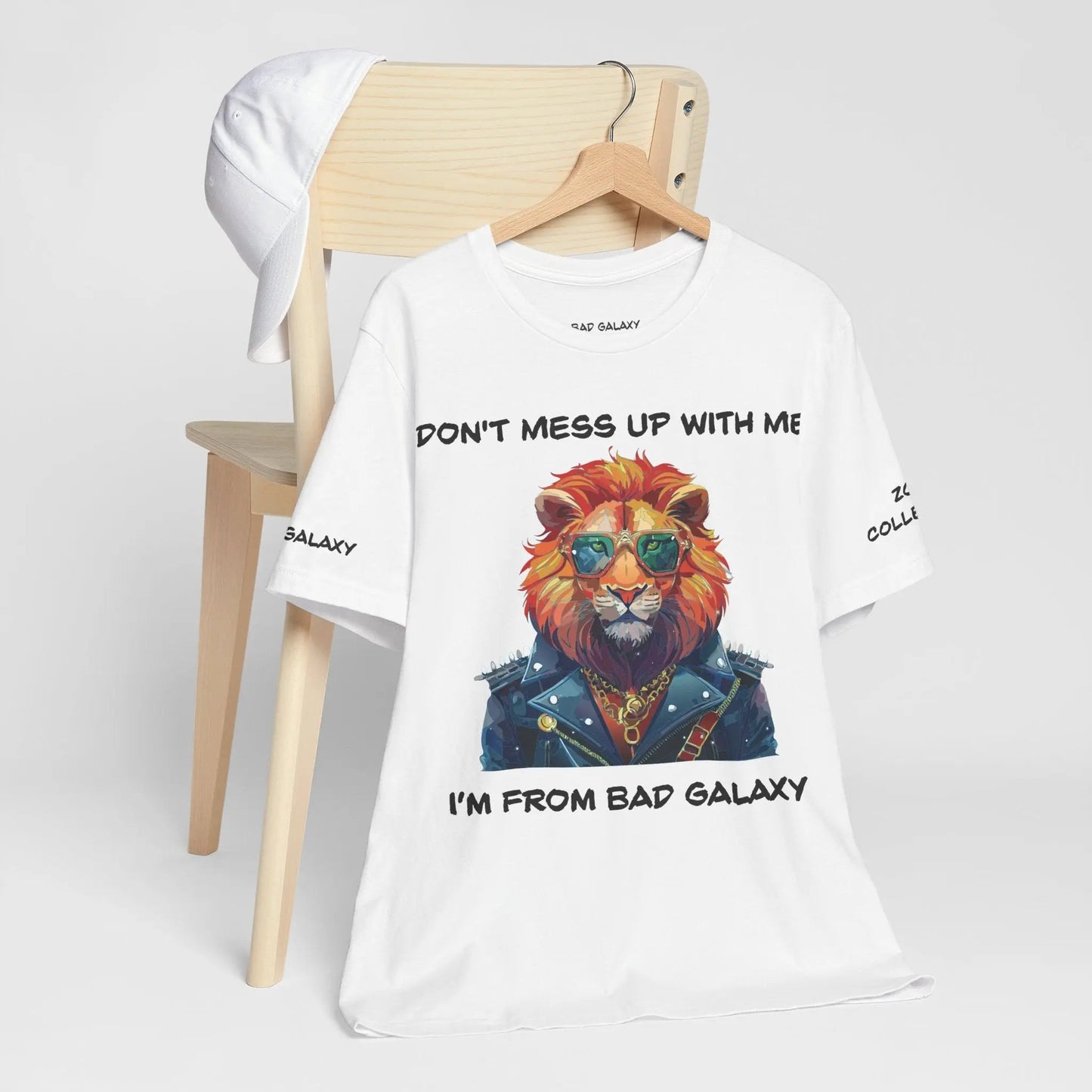 Bad Galaxy Animal T Shirt Made To Order 100 Percent Cotton Tee With Eco Friendly Inks Designed In US