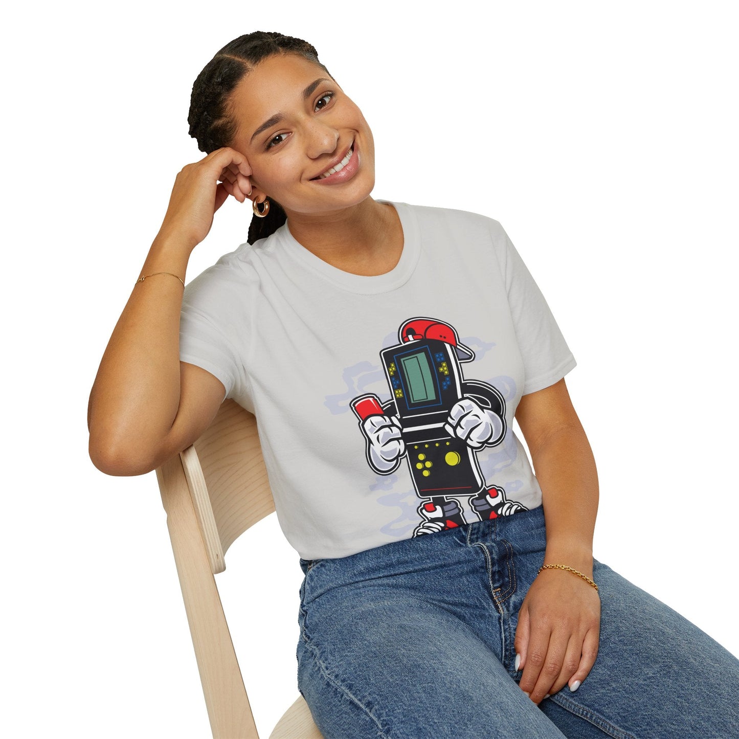 Cartoon T Shirt Animation Funny Unisex Softstyle 100 Percent Ring Spun Cotton Tee