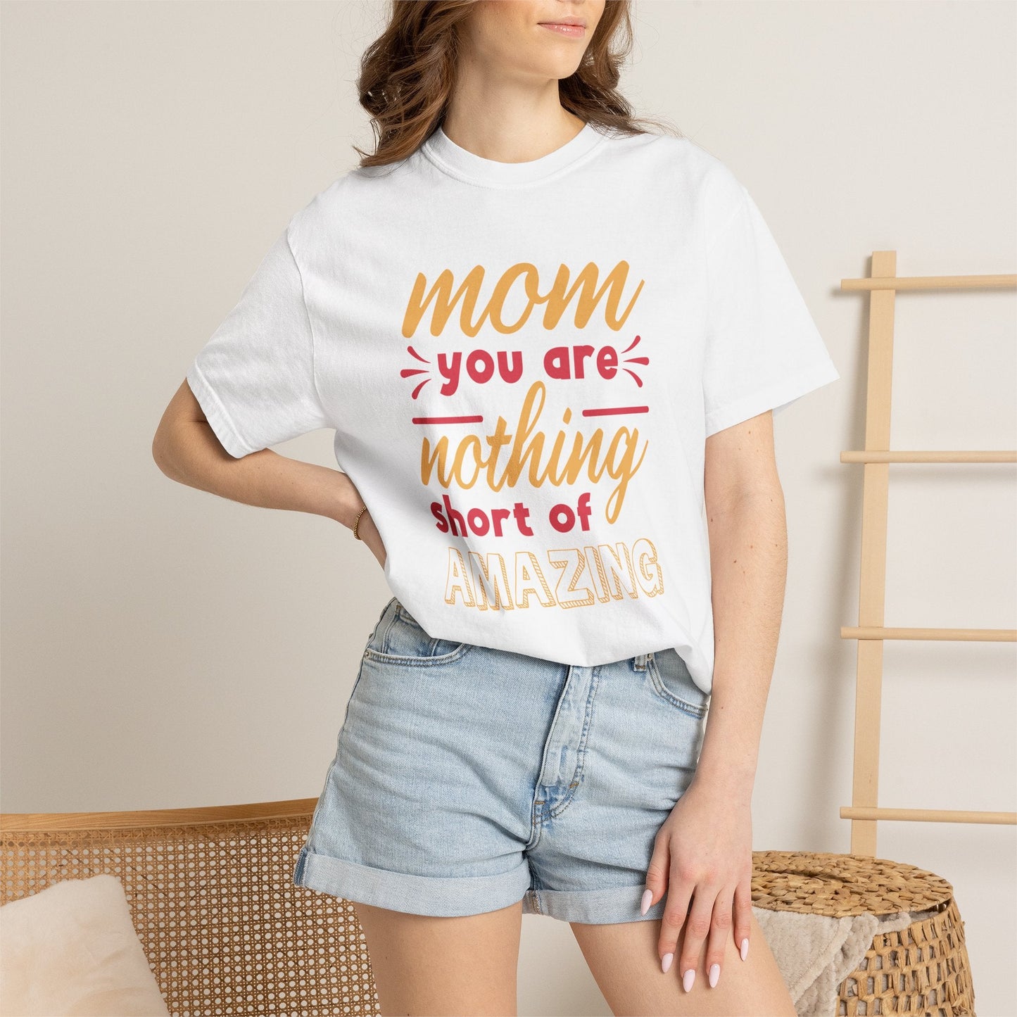 Mom T-shirt Mother's Day Mama Tee Unisex Comfort Colors Garment-Dyed Cotton h21