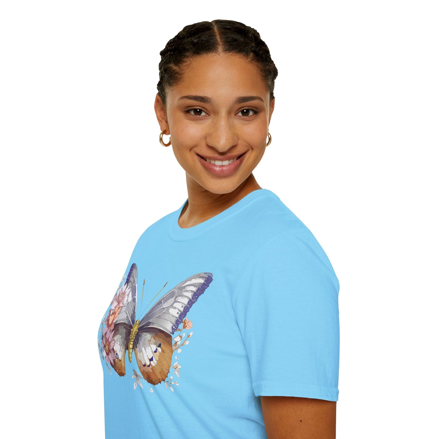 Butterfly Shirt Unisex T Shirt 100 Percent Ring Spun Cotton Gildan Softstyle Tee
