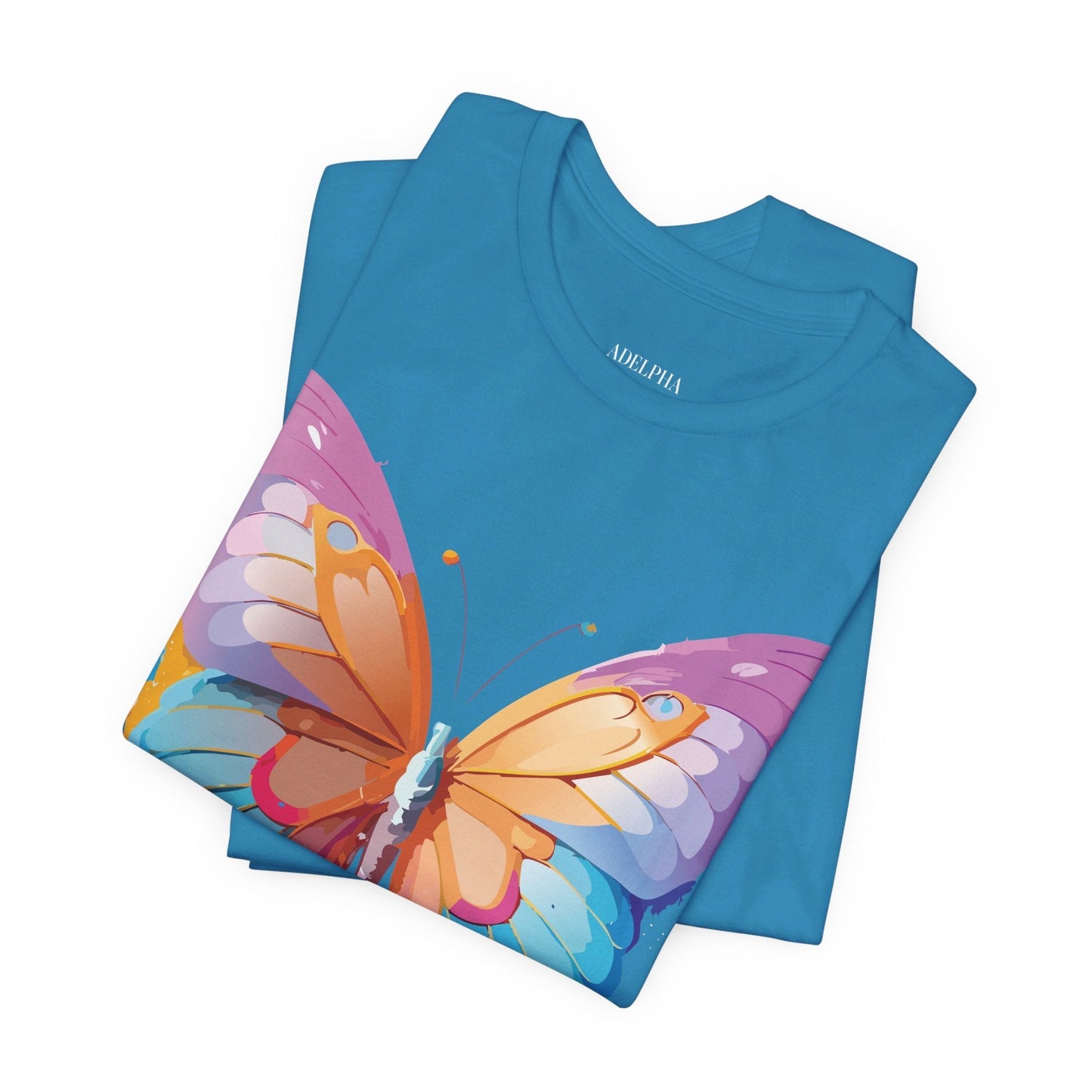 Butterfly Graphic Unisex 100 Cotton Lightweight Vintage Design Jersey Tee 90