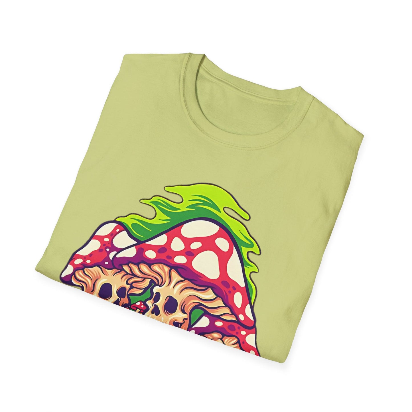 Mashroom Tee Shirt Unisex Softstyle Gildan 64000 Cotton With Funny Mashroom Design