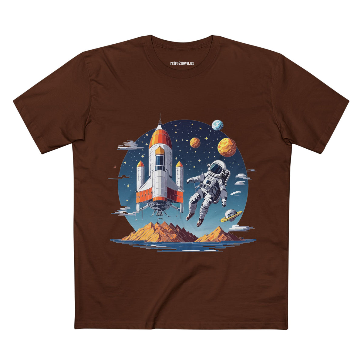 Cosmos Astronaut Graphic Tee Staple Unisex 100 Cotton Tee Shirt - CS-44