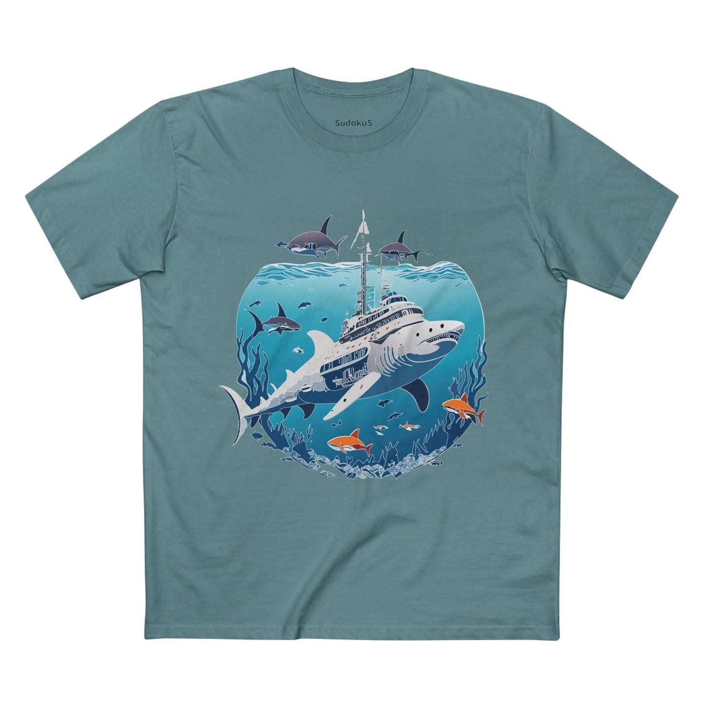 Ocean Coast Graphic Unisex 100 Cotton Staple Tee 8