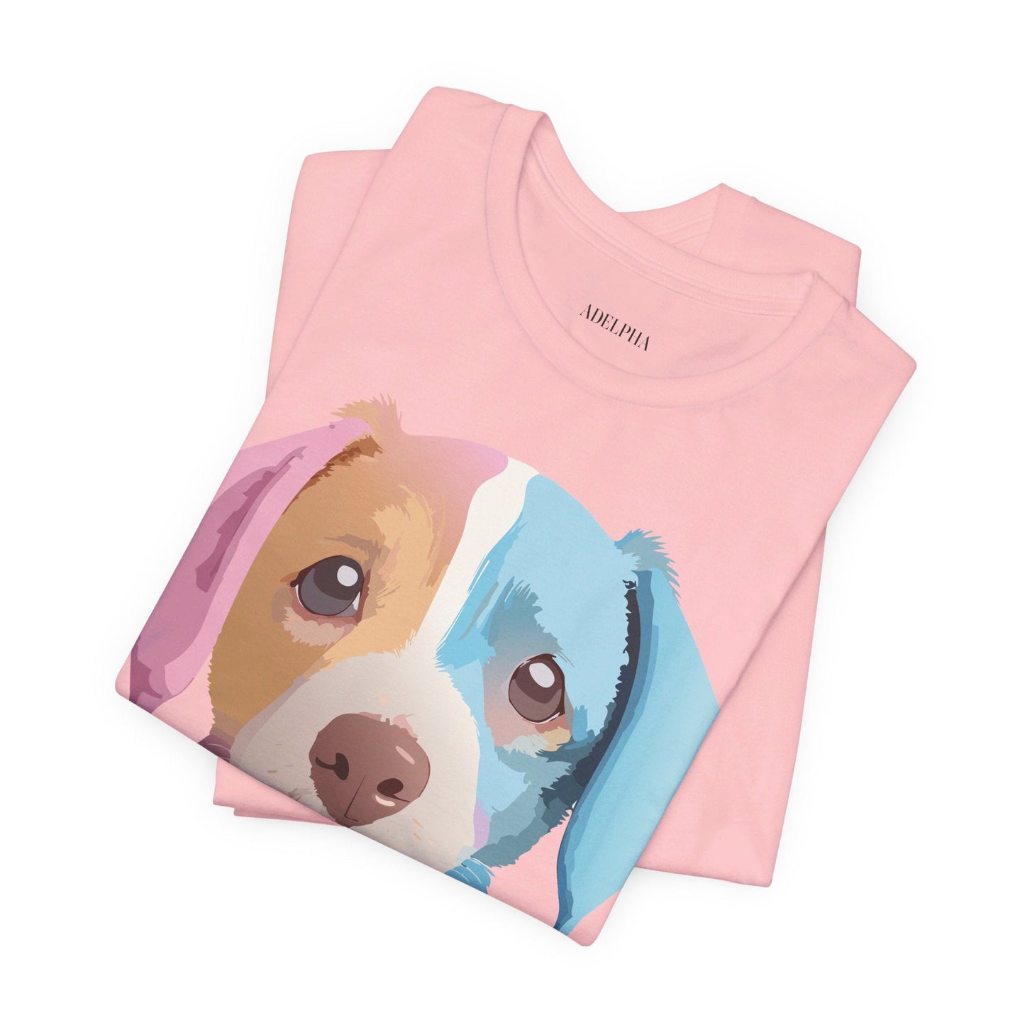 Unisex Dog Graphic Tee With Vintage Inspired Artwork By Adelpha Short Sleeve Casual Shirt