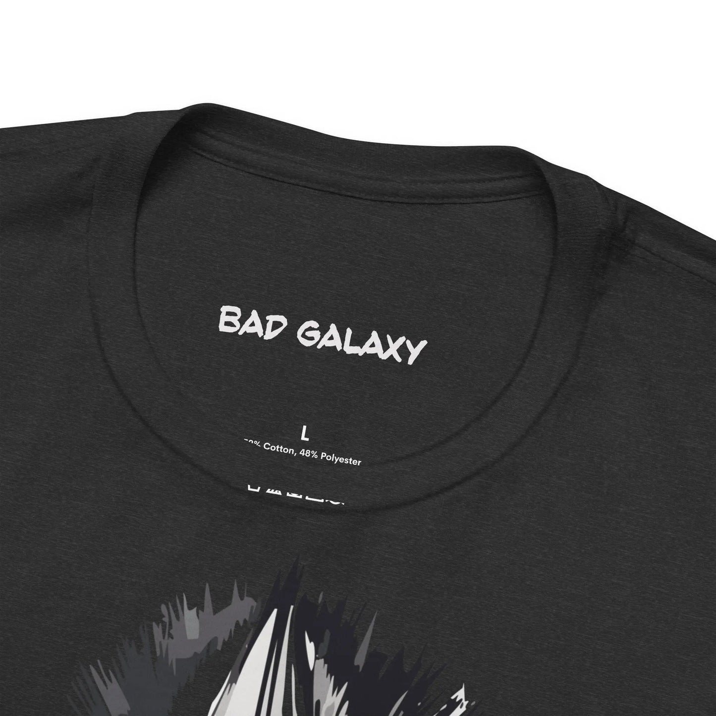 Punk Rock Tee Shirt Made To Order From Bad Galaxy Eco Friendly Inks Cotton Tee Made In USA