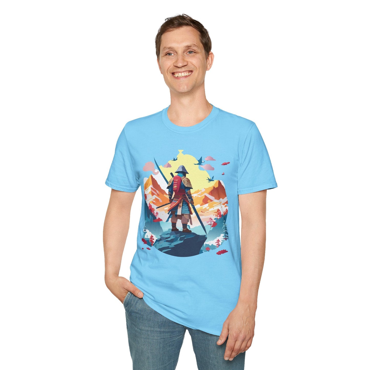 Samurai Shirt Unisex T Shirt Gildan Softstyle 64000 Cotton Tee For Everyday Comfort