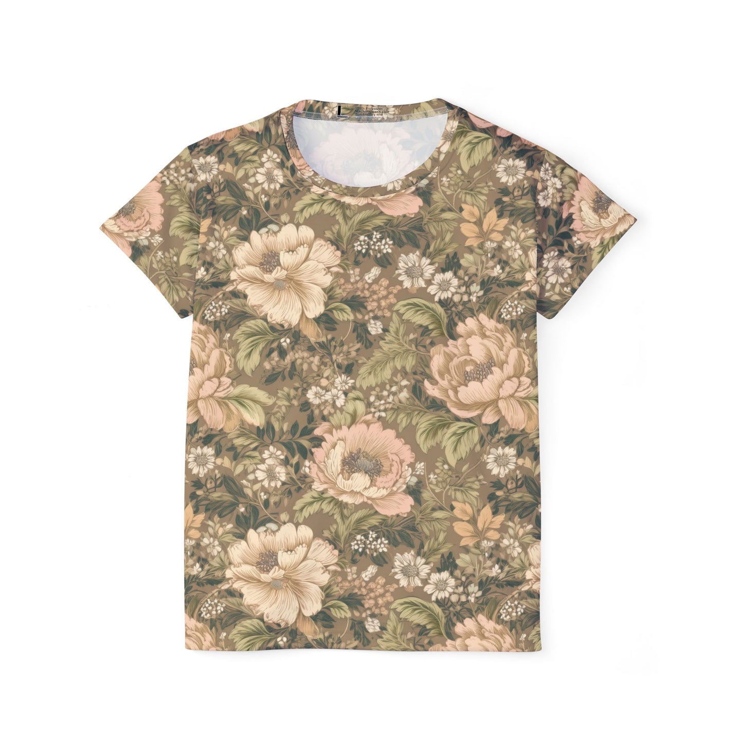Women Poly T-Shirt with Floral Print