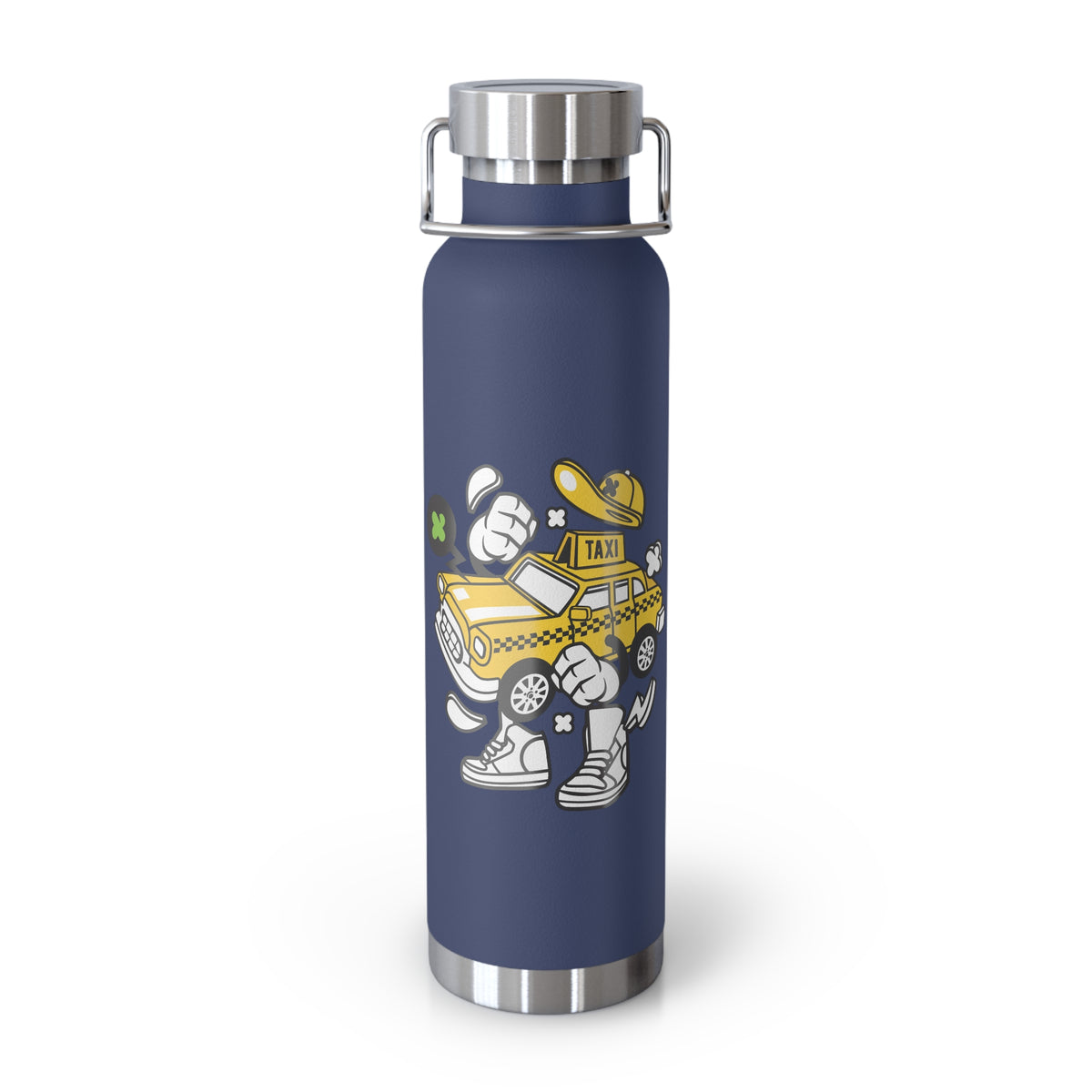 22oz Copper Insulated Water Bottle with Cartoon Design - CV37