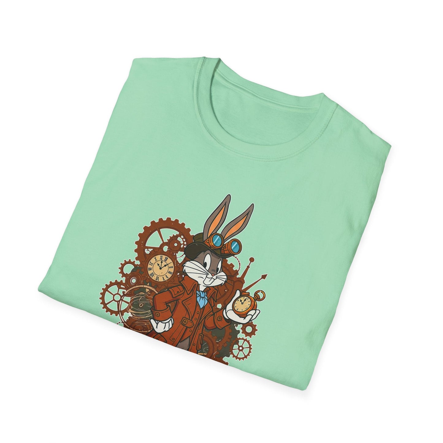 Cartoon Bunny Graphic Unisex Cotton Animal Animation Artwork Design Tee 21