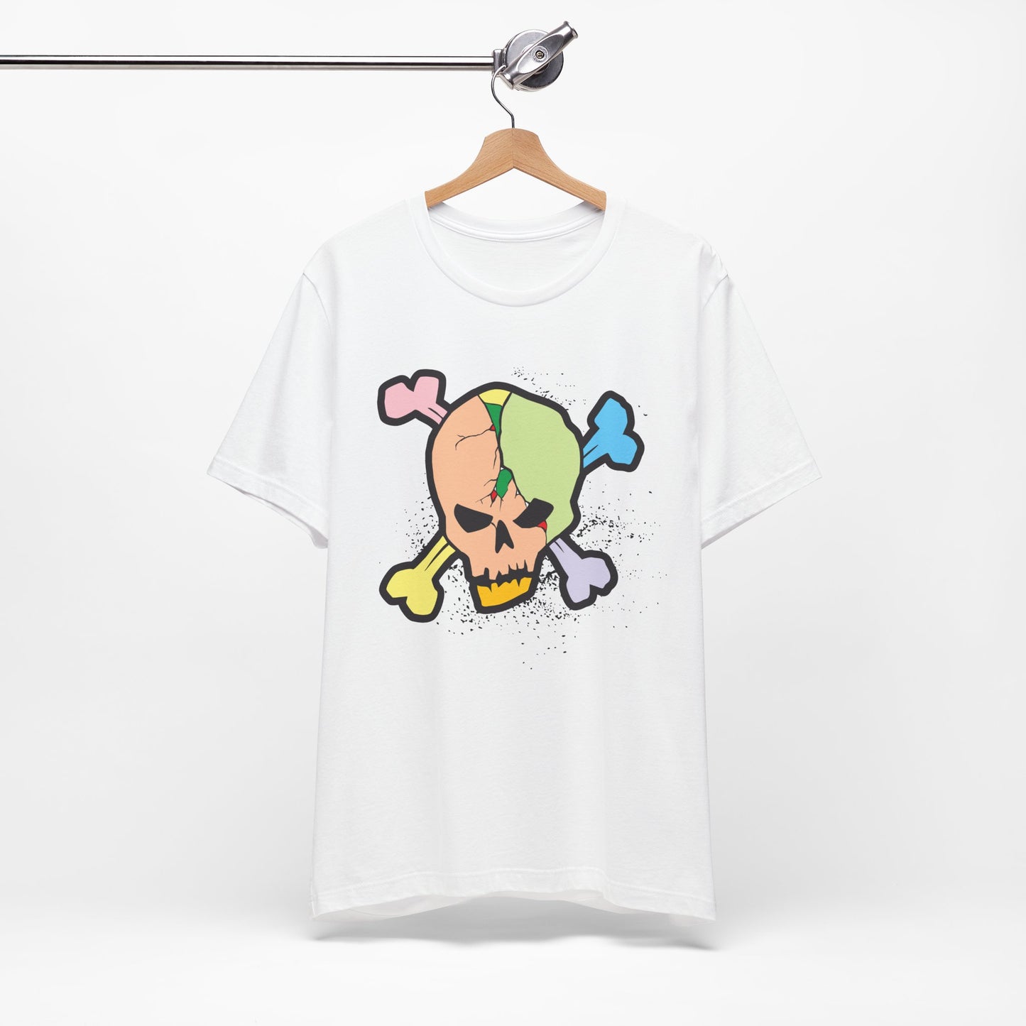 Multi Skull Graphic Design Tee, Skull Shirt, Vintage Tees, Art Design T-Shirt, Vintage Graphic Tee, Art Shirts with Skulls