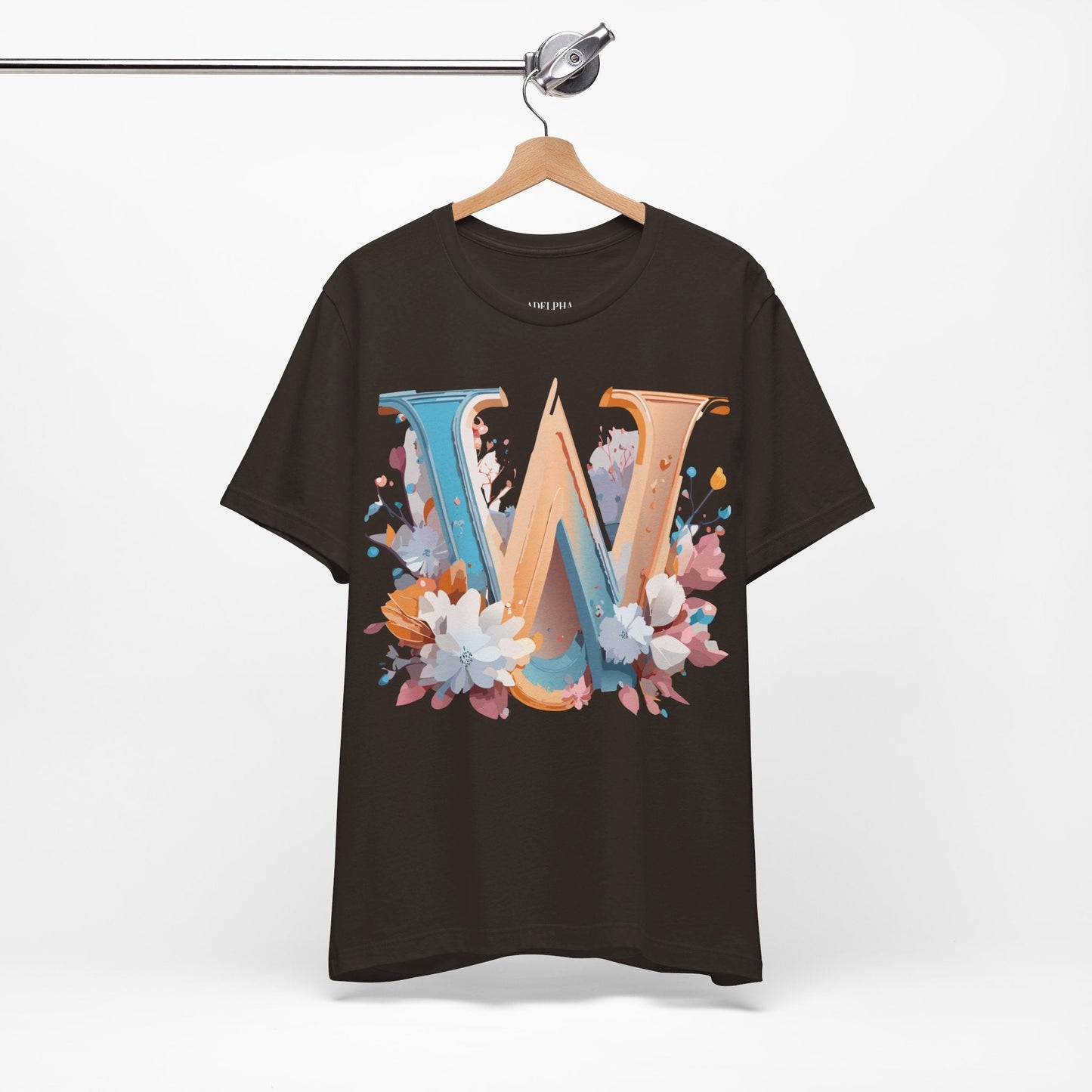 Letter W Shirt Unisex Graphic Tee By Adelpha Featuring Vintage Artwork For Everyday Casual Wear