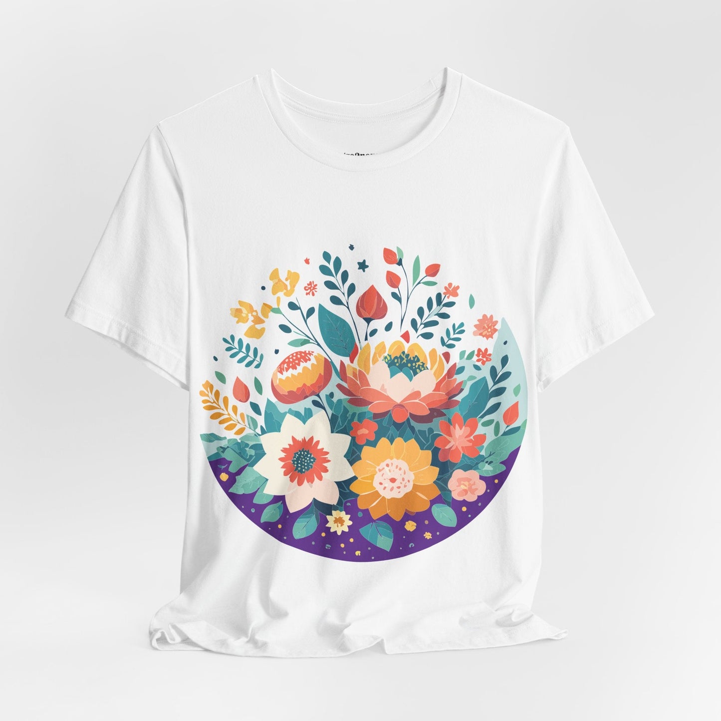 Flowers Shirt Floral Shirt Unisex Jersey Short Sleeve Tee Breathable Fabric Free Shipping