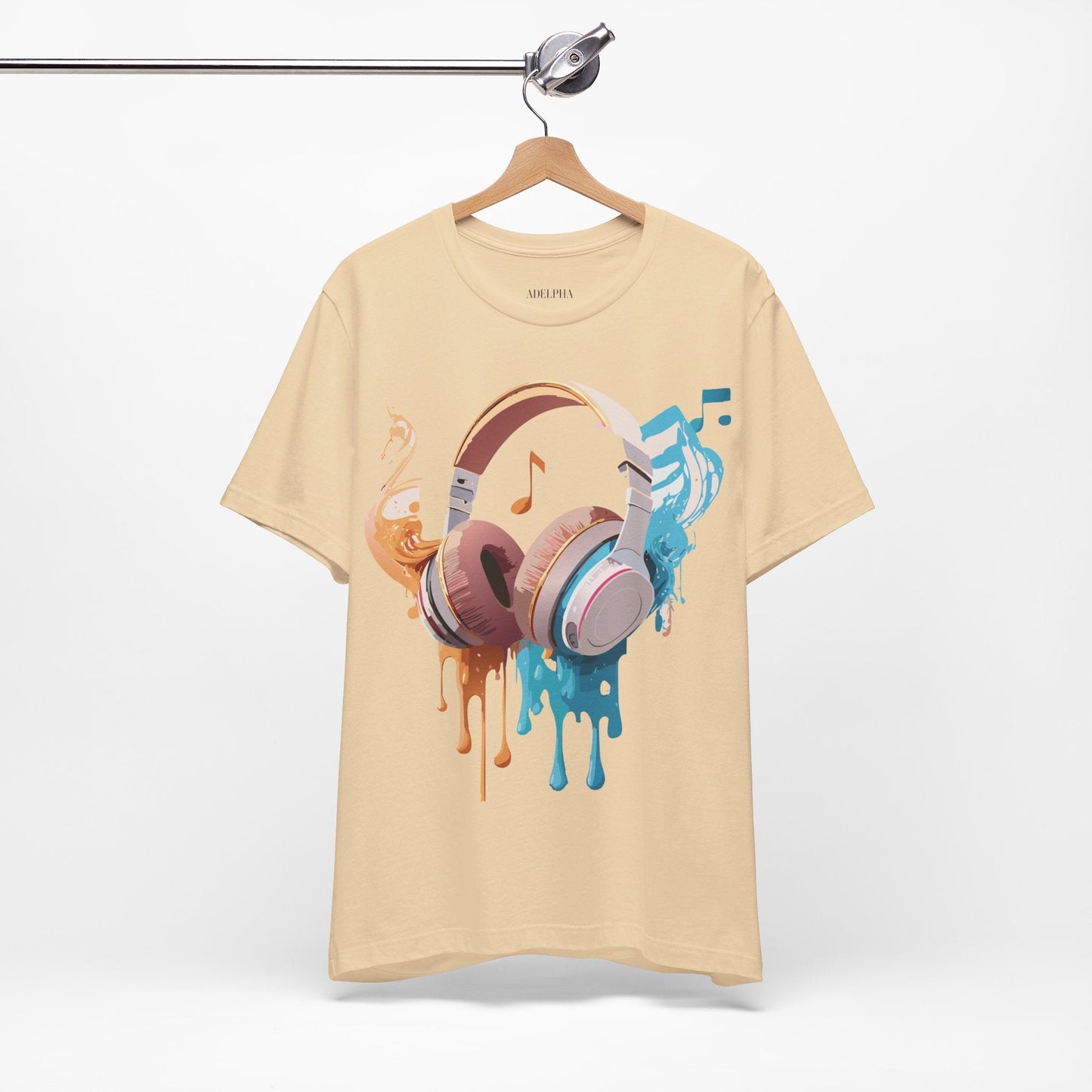 Unisex Graphic T Shirt With Vintage Music Inspired Artwork From Adelpha Short Sleeve Tee