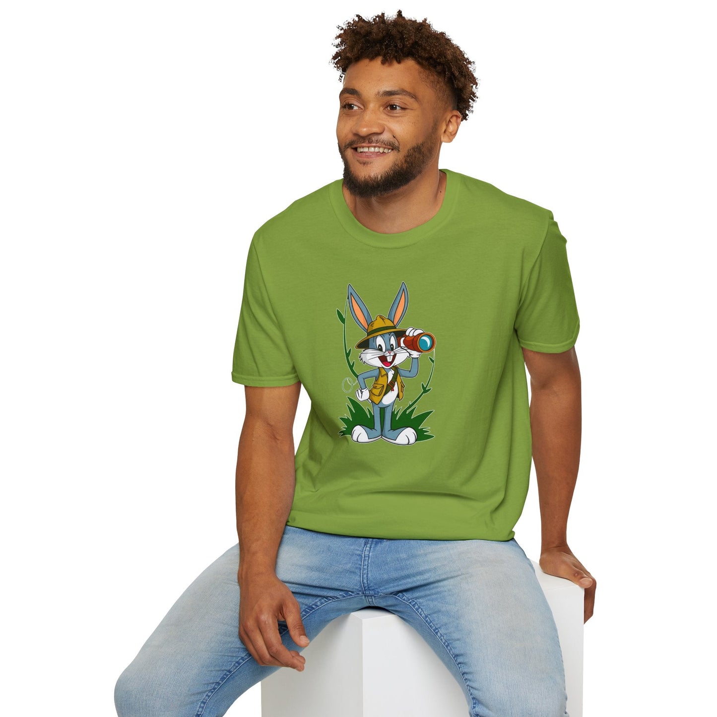 Bugs Bunny T Shirt Unisex Softstyle Gildan 64000 Cartoon Animation Graphic Tee Design