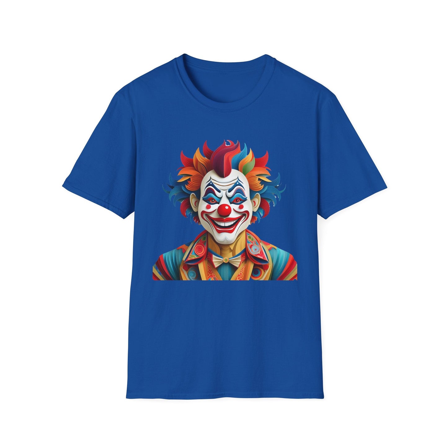 Clown Shirt, T Shirt with Clown, Funny Man Shirt, Tee Shirt with Funny Man, Circus Shirt, Shirt with Circus, Scary Man Shirt, Shirt with Scary Man