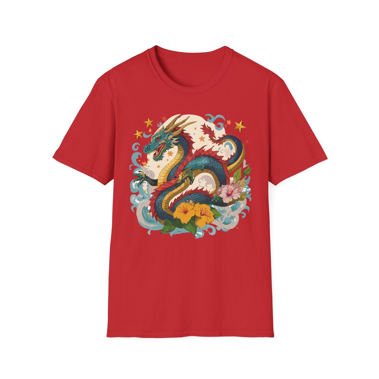 Dragon Graphic Unisex 100 Cotton Tee with Animal Artwork Design 21