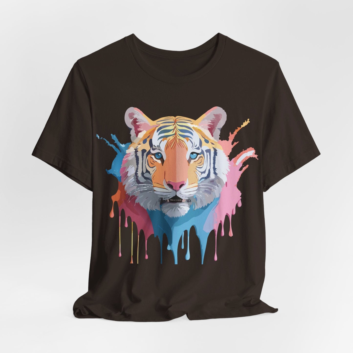 Tiger Graphic Tee By Adelpha Unisex Short Sleeve Vintage Inspired Art Shirt Premium Quality