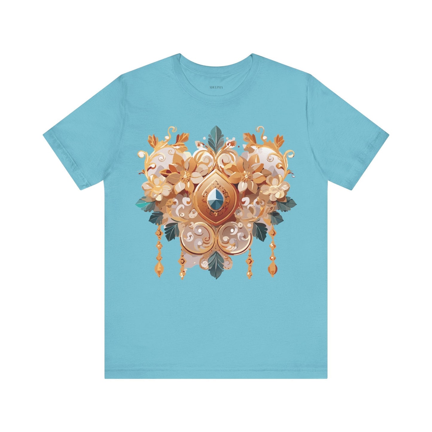 Jewelry Graphic Unisex 100 Cotton Vintage Treasure Art T-Shirt 34