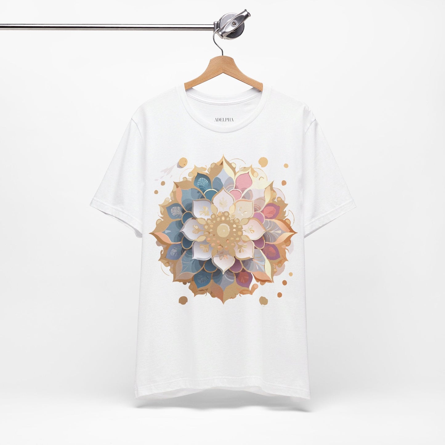 Mandala Graphic Tee For Men And Women By Adelpha Unisex Short Sleeve Art Design Shirt