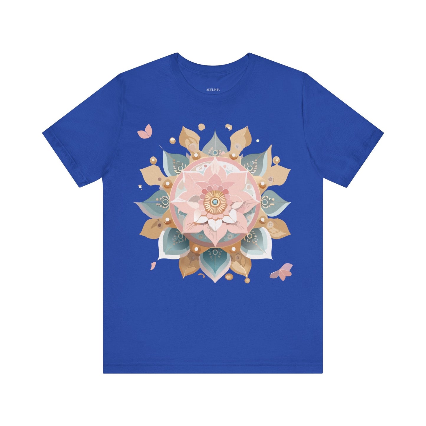 Adelpha Mandala Graphic Tee Unisex Vintage Inspired Art Design Shirt Premium Comfort
