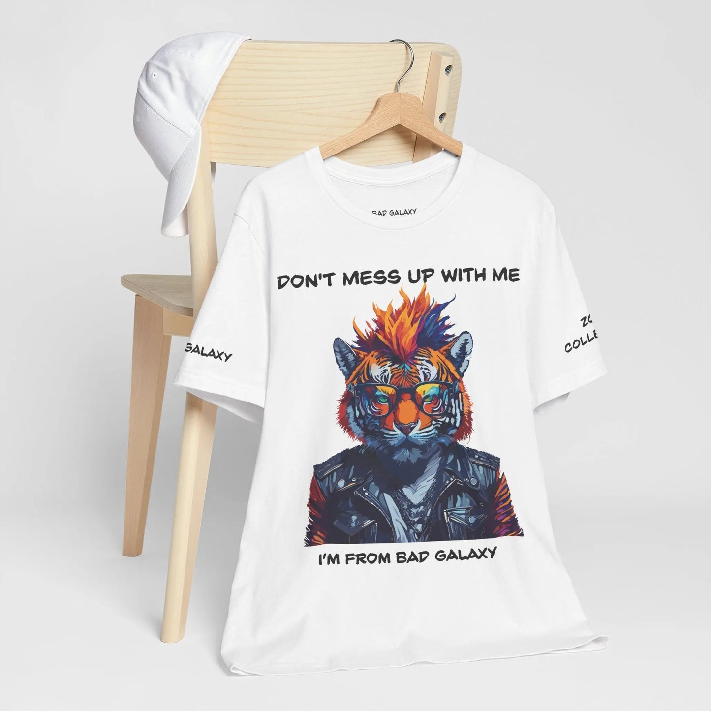 Bad Galaxy Animal T Shirt 100 Percent Cotton Eco Friendly Ink Made in USA Durable Stitching