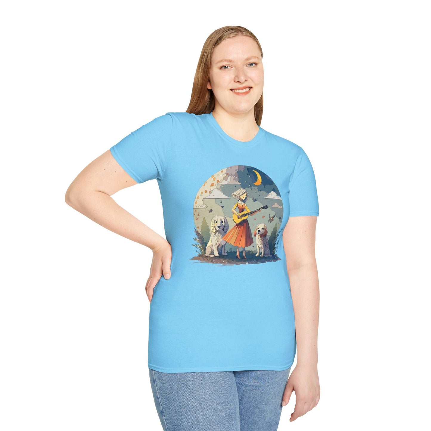 Womens Graphic T Shirts Art Design Tee Softstyle Gildan 64000 100 Percent Cotton