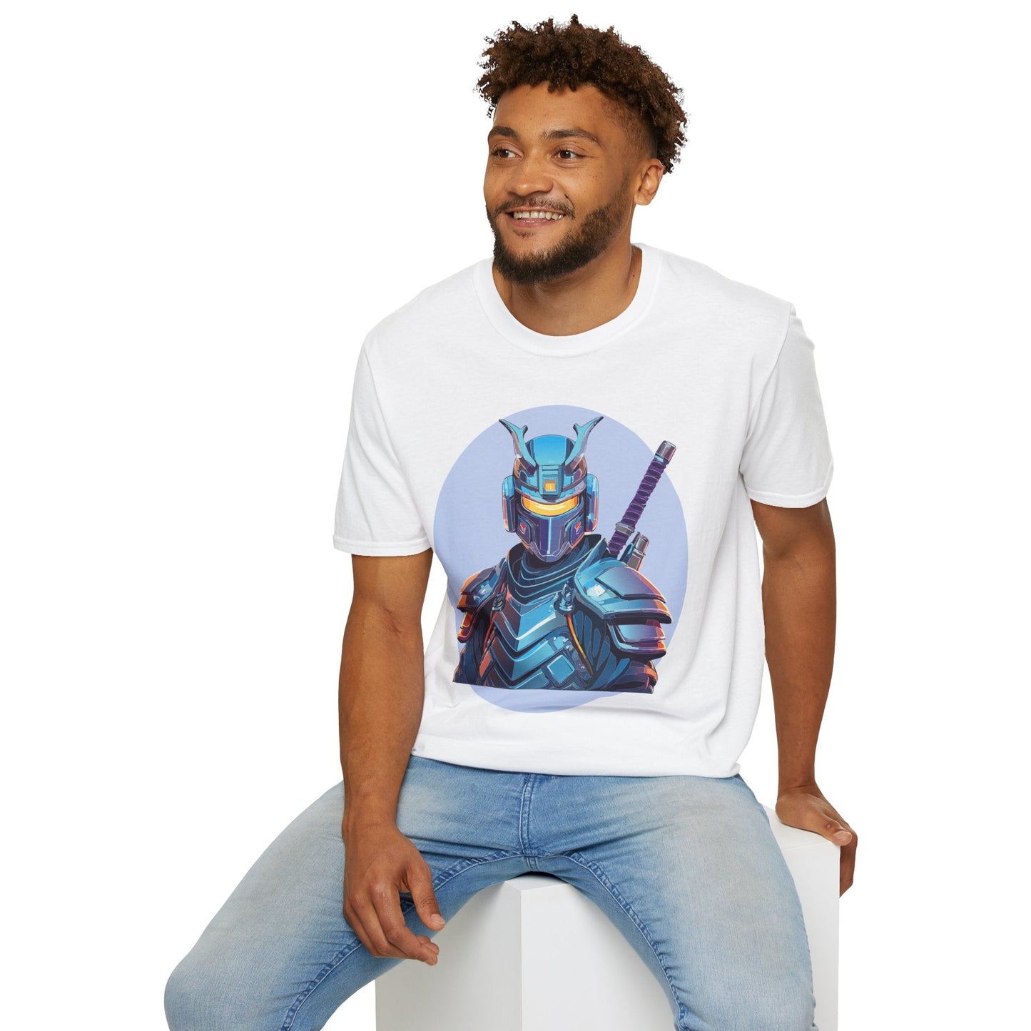 Samurai Shirt Unisex Softstyle Tee 64000 Gildan 100 Percent Ring Spun Cotton Comfort Fit