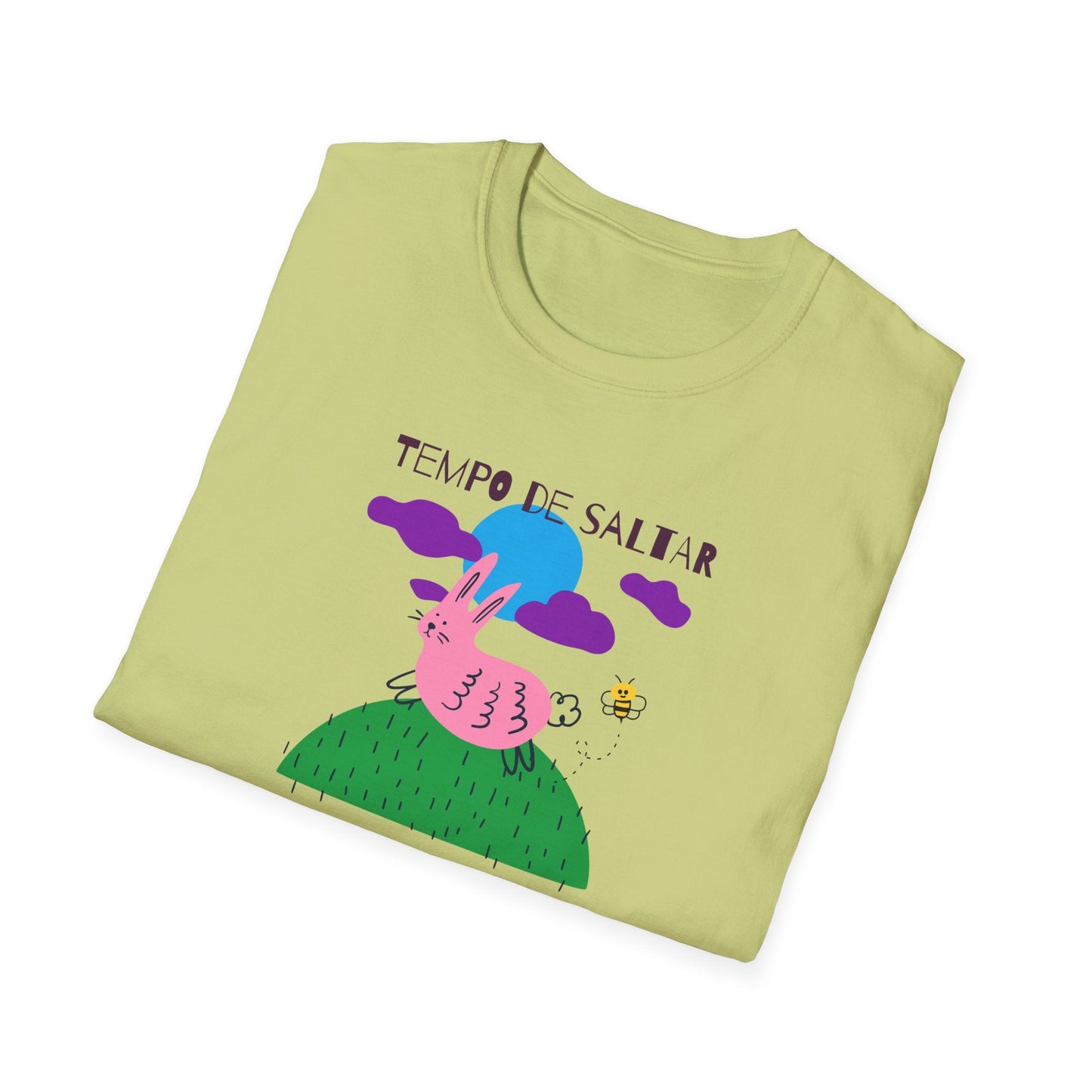 Funny Easter T Shirt Unisex Softstyle 64000 Art Design With Easter Prints 100 Percent Ring Spun Cotton