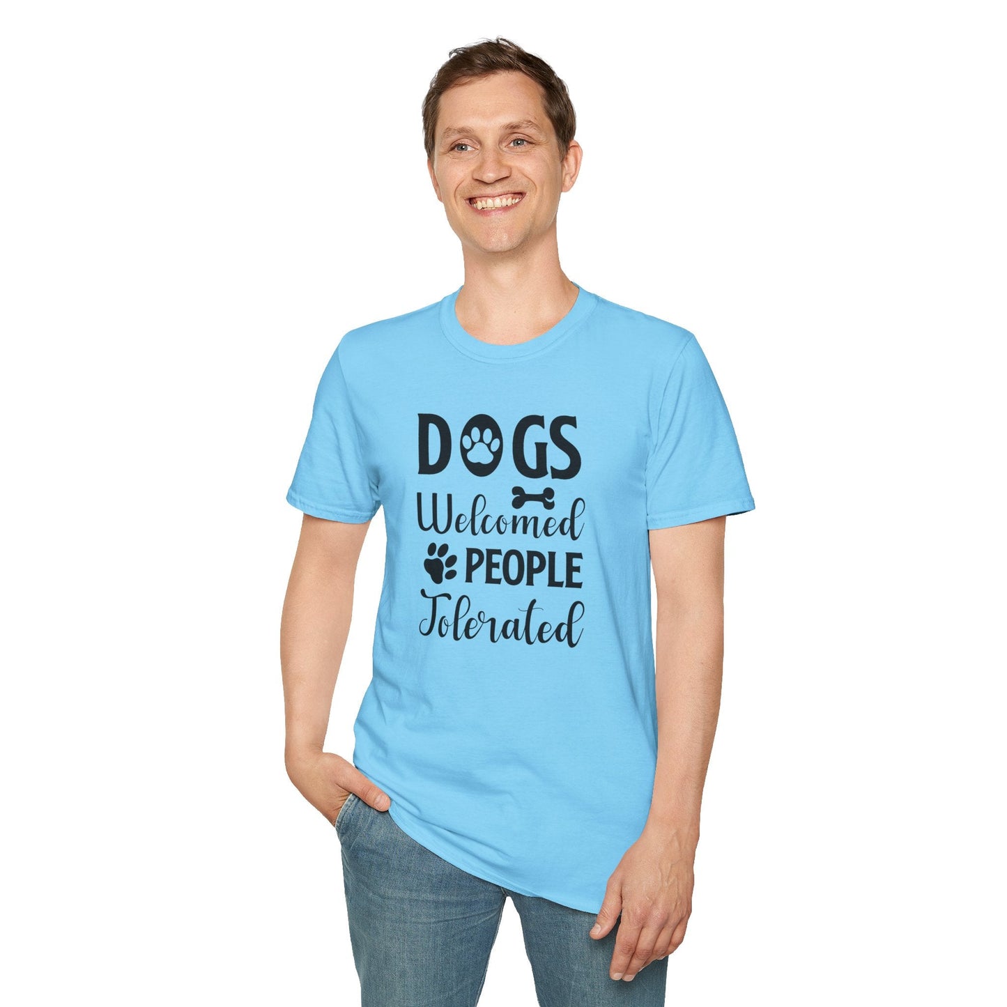 Dog Slogan T Shirts With Funny Words Tee Shirt Featuring Funny Quotes Unisex Gildan Softstyle 64000 Ringspun Cotton