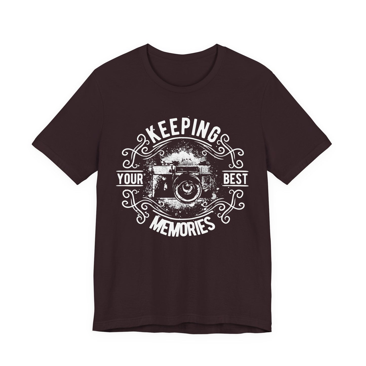 Keeping Your Best Memories T-Shirt Vintage Camera Graphic T-Shirt A-5