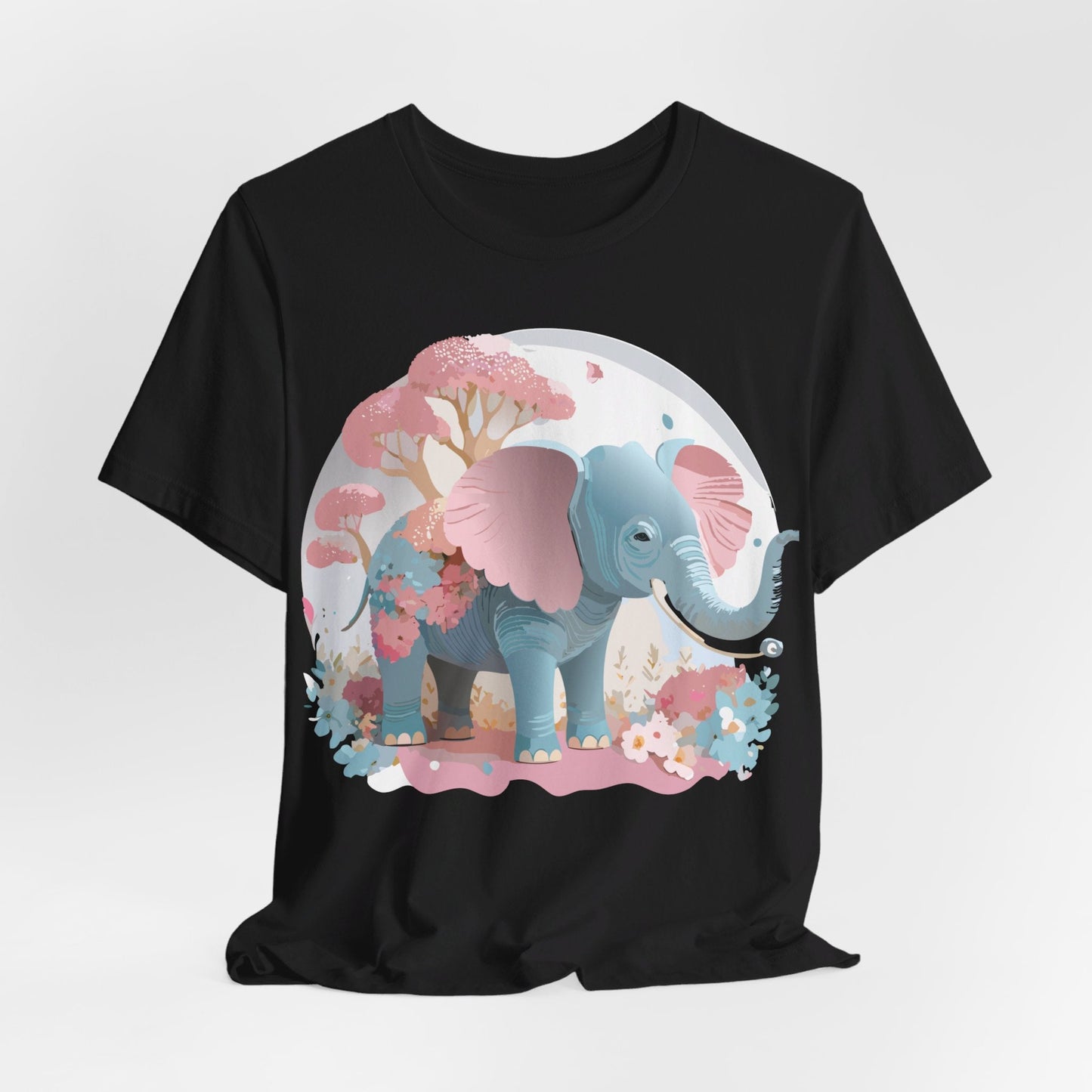 Adelpha Graphic Tee Unisex Vintage Inspired Artwork Elephant Short Sleeve Shirt Premium